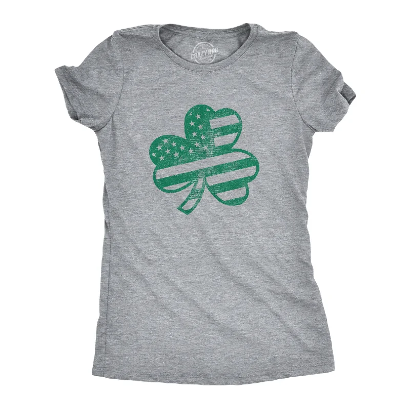 women's soft lounge top -American Shamrock Women's T Shirt