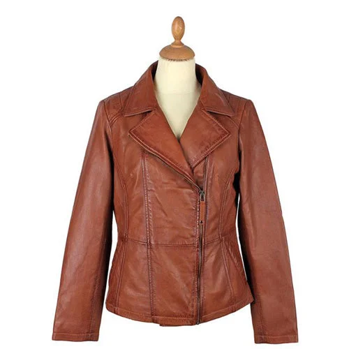 women's relaxed fit blazer -Women’s Alden Sandwash Leather Jacket