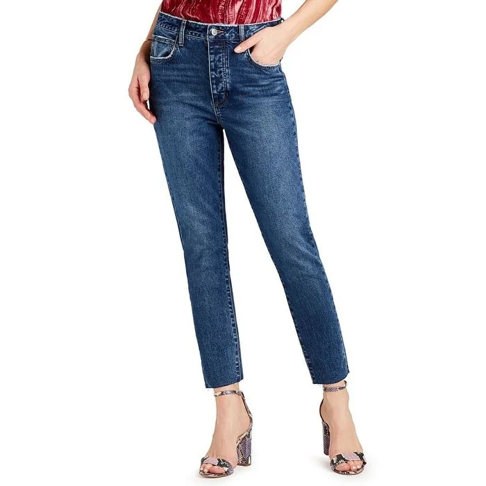 ultra-high-rise cigarette jeans for ladies -Sam Edelman Women's The Stiletto High Rise Straight Leg Jeans Blue Size 6