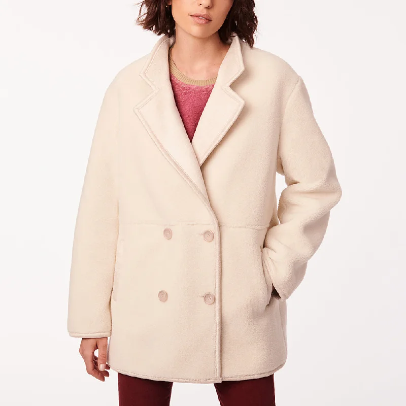 ladies' quilted coat -Shearling Blazer