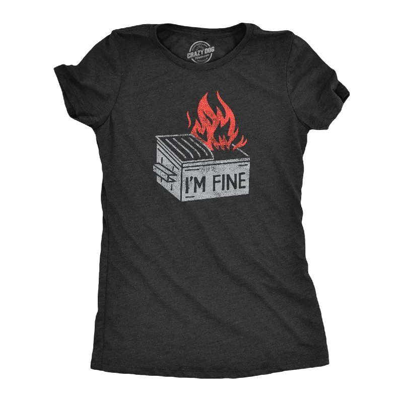 women's striped casual shirt -Im Fine Women's T Shirt