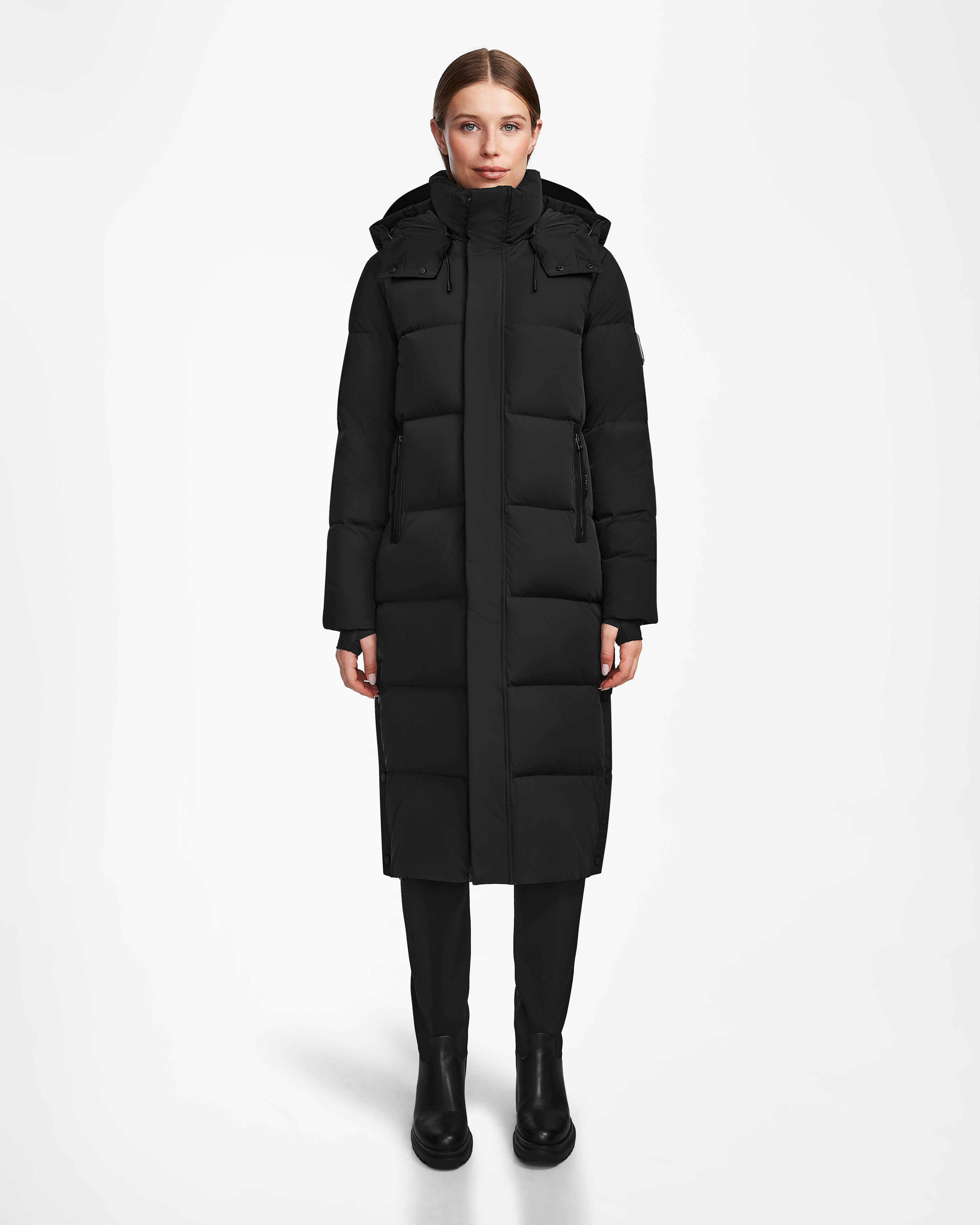 warm padded coat for women -MAO - 8124780 Black