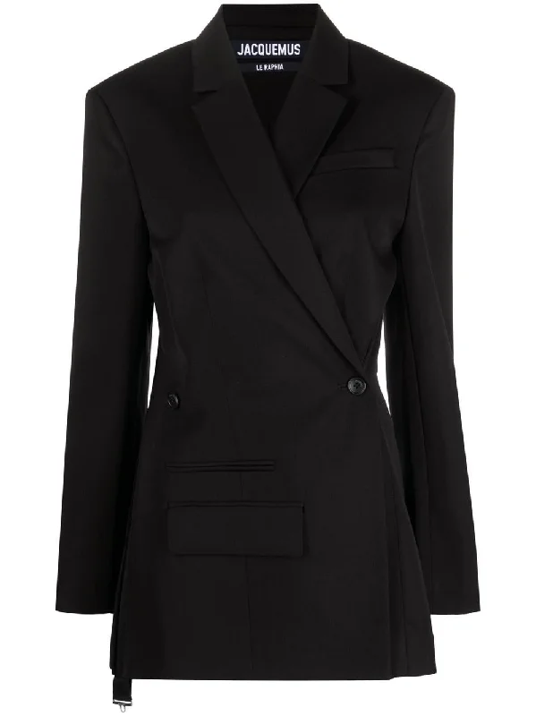 double-layered long coat for women -Jacquemus Women's Jackets