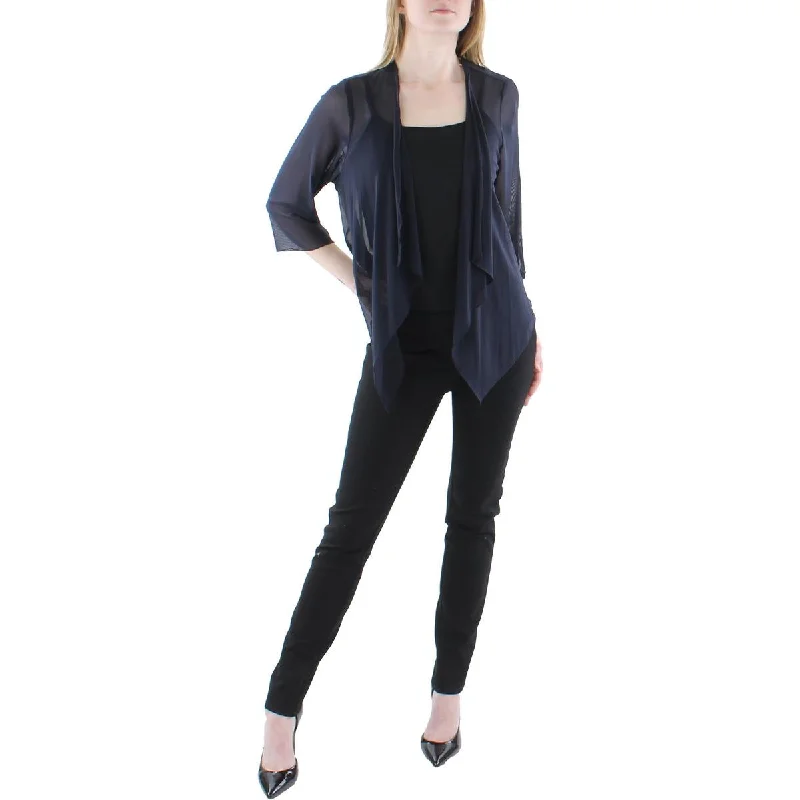 women's slim fit blazer -Connected Apparel Womens Plus Open Front Special Occasion Bolero