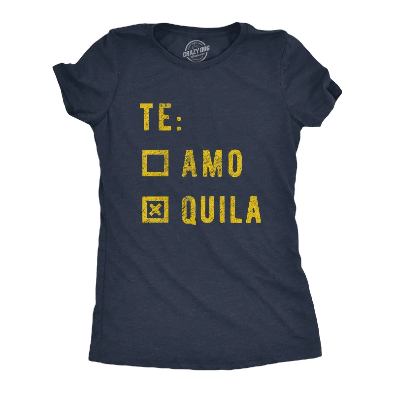 ladies' cowl neck blouse -Te Amo Tequila Women's T Shirt