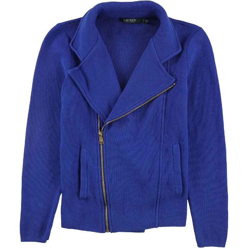 women's double-breasted coat -Ralph Lauren Womens Levani Jacket, Blue, Small