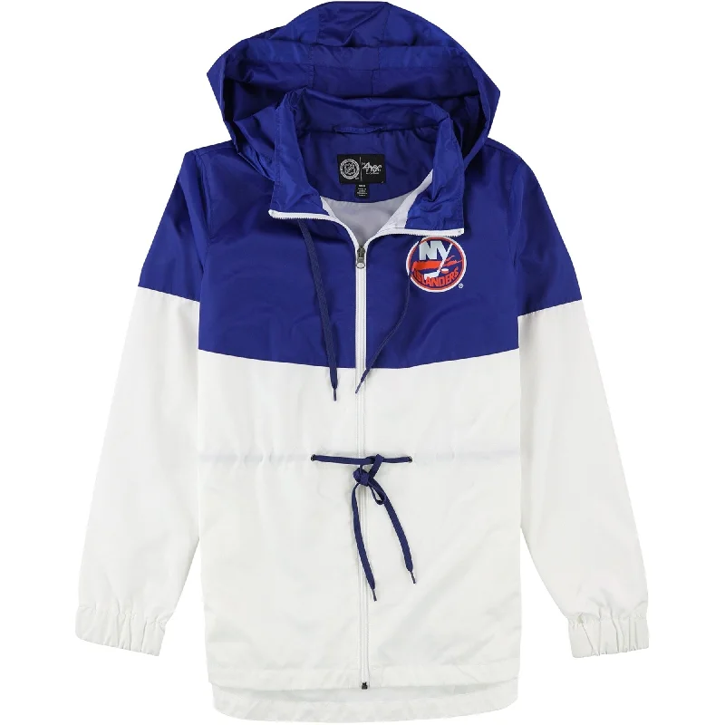 women's faux fur-lined parka -G-III Sports Womens New York Islanders Jacket, White, Small