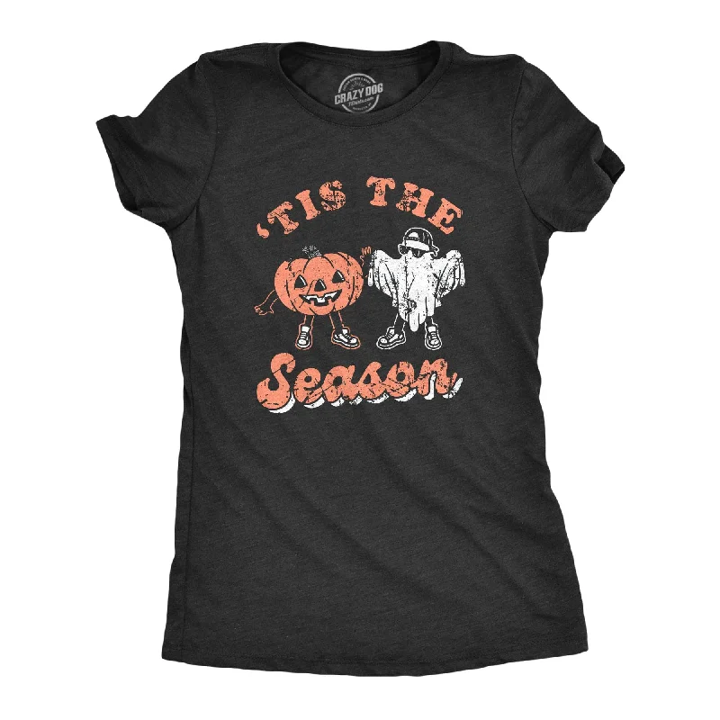 stylish animal print top for women -Tis The Season Halloween Women's T Shirt