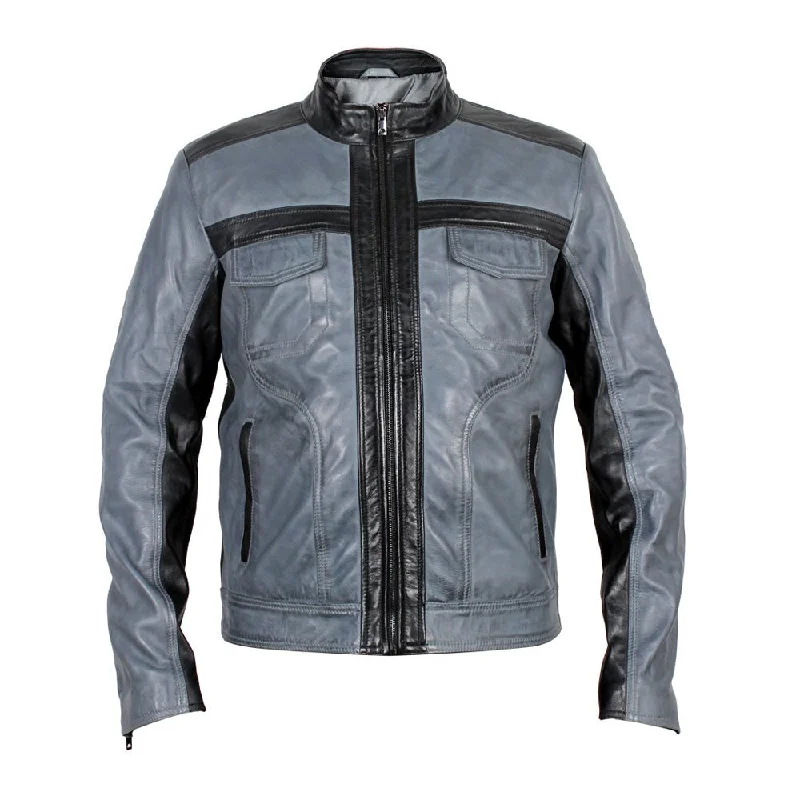 warm down coat for women -Android black and grey leather jacket