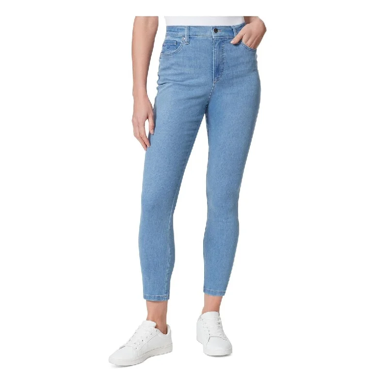 loose baggy high-rise jeans for ladies -Gloria Vanderbilt Women's Amanda Skinny Ankle Jeans Blue Size 6