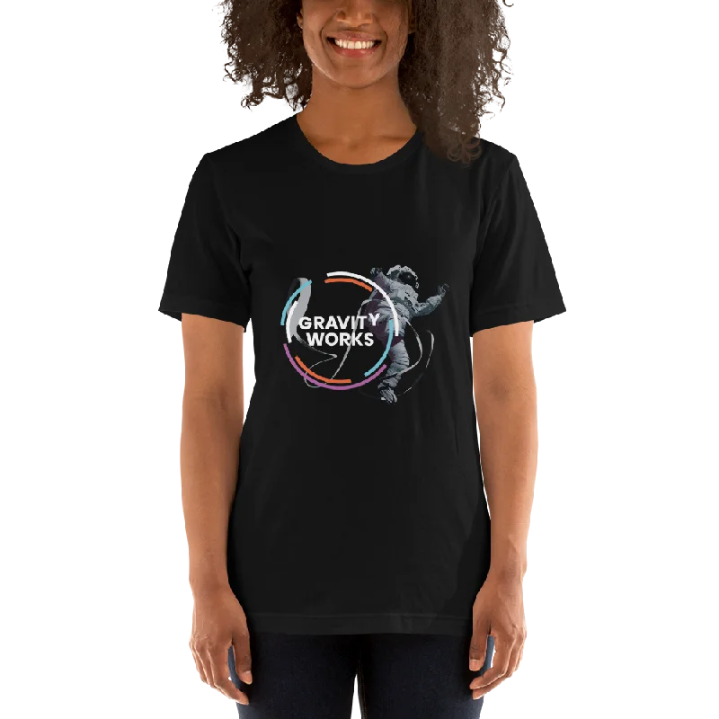 ladies' short sleeve wrap blouse -Gravity Works - Unisex t-shirt 1