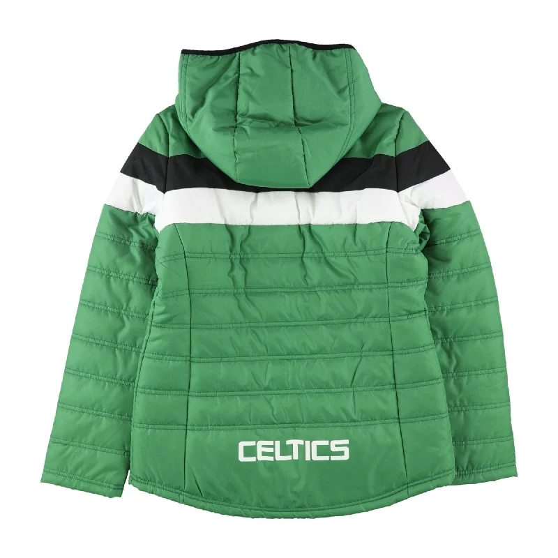 classic camel coat for ladies -G-Iii Sports Womens Boston Celtics Puffer Jacket