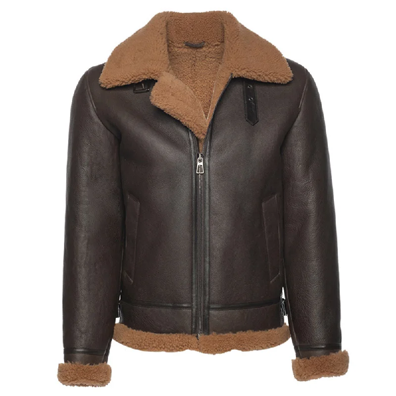 winter-ready women's parka -Rob Brown B3 Bomber shearling jacket