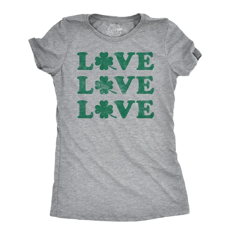 soft-touch modal t-shirt for women -Love Shamrock Women's T Shirt