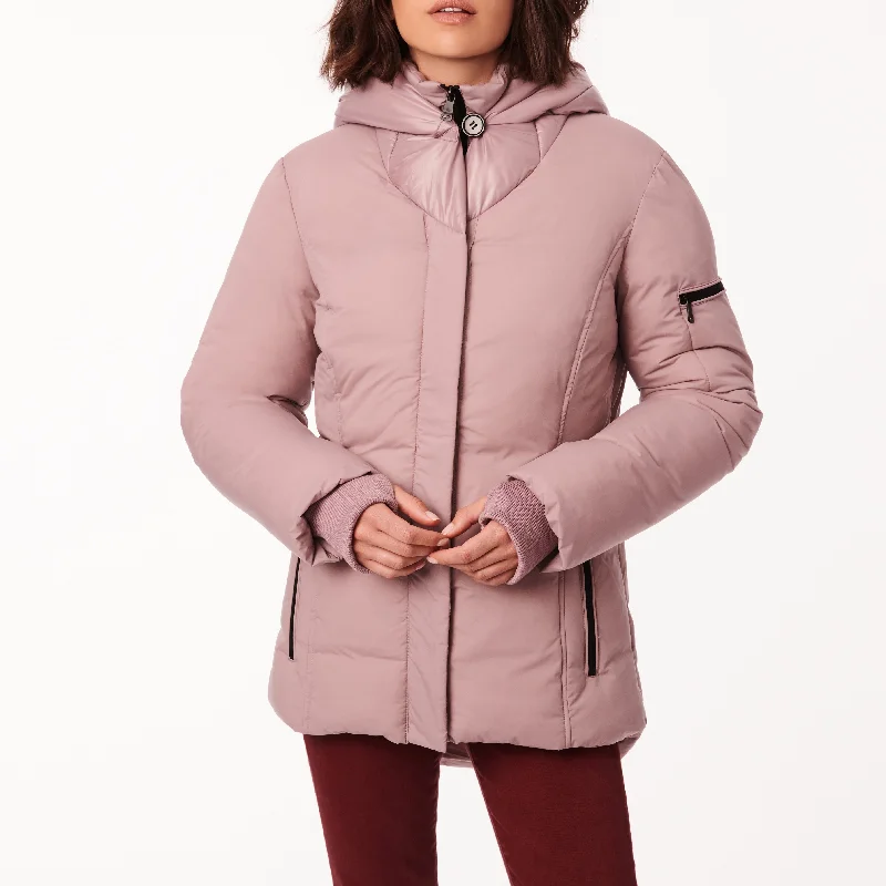 winter-ready women's parka -Layered Puffer Jacket